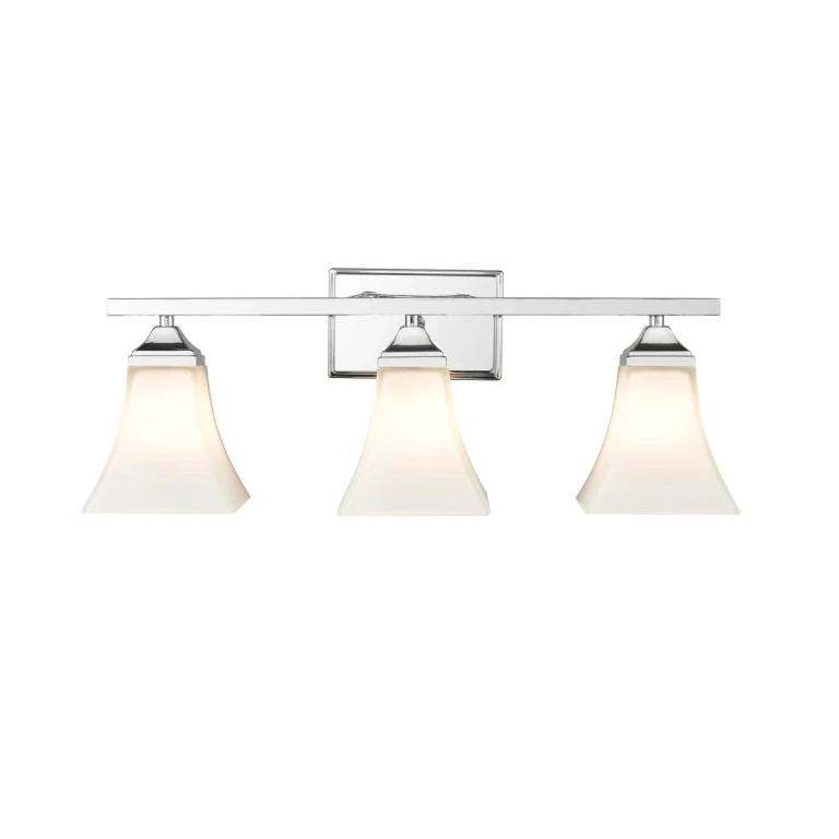 Millennium 3-Light Bathroom Vanity Light in Chrome