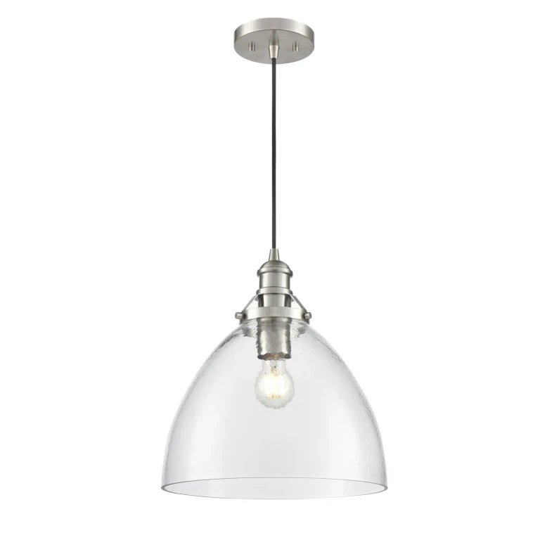 Brushed Nickel Pendant from the Khrisa Collection