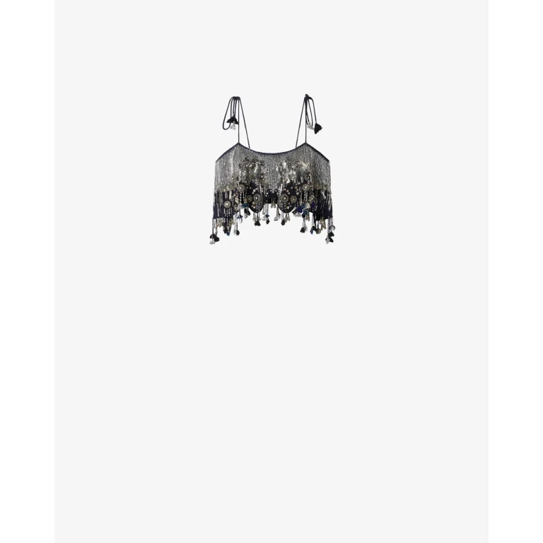 Haut / Top Liwane - Femme - Bleu Nuit - Taille T0 - Isabel Marant