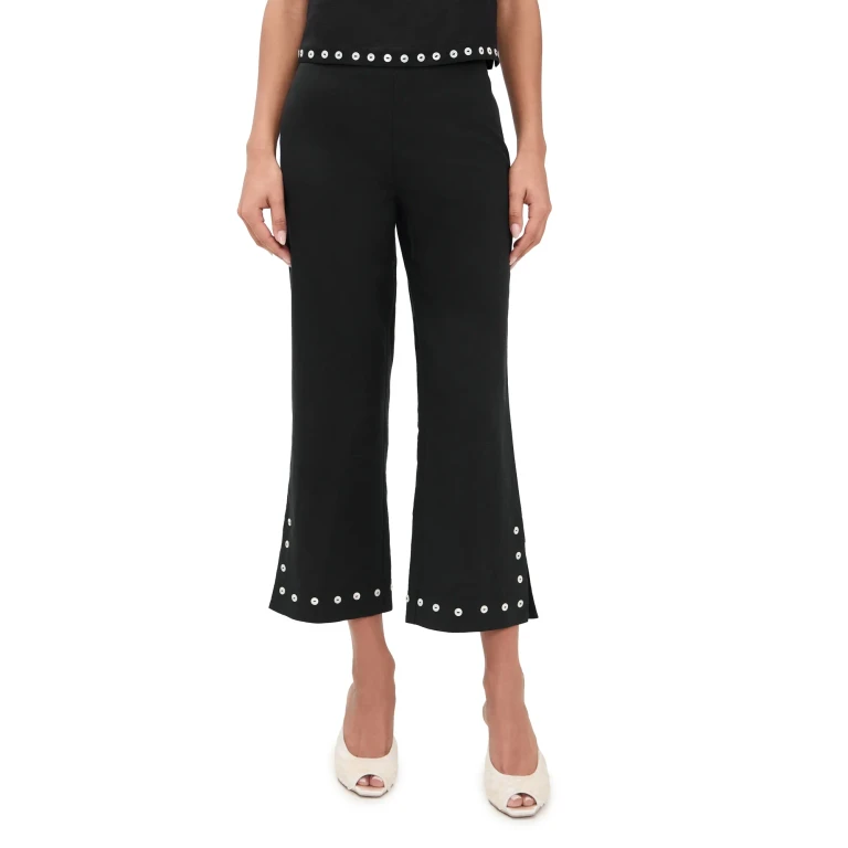 STAUD Piha Linnen Broek Zwart L