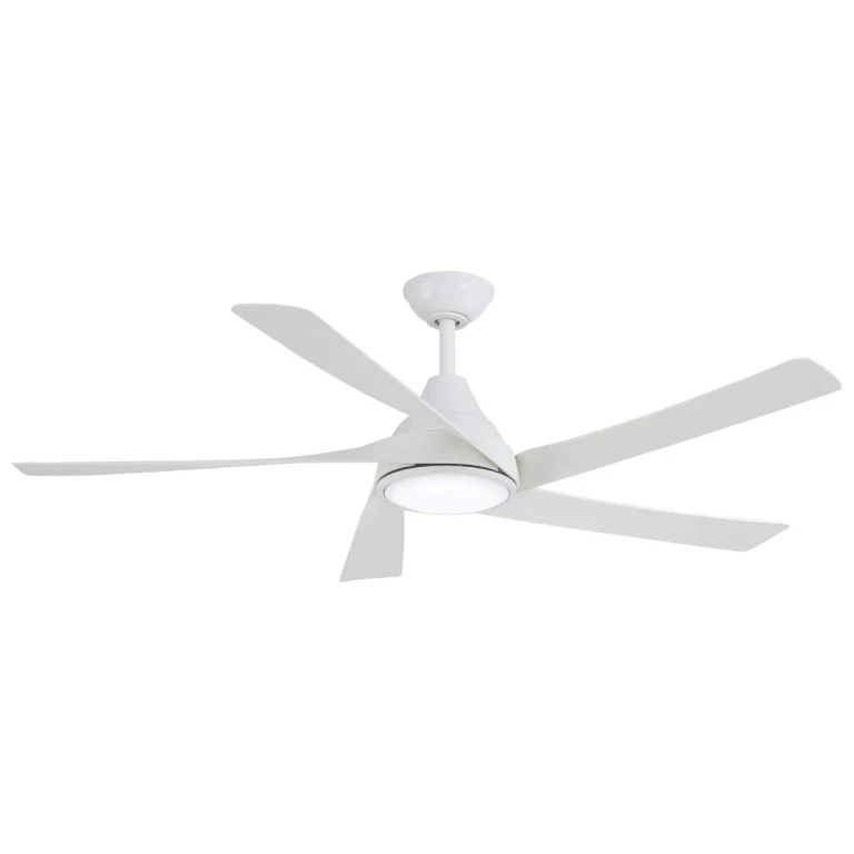 Flat White 56"Ceiling Fan from the Transonic Collection