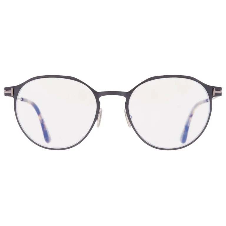 Tom Ford Blue Light Block Oval Mens Eyeglasses FT5866-B 013 52