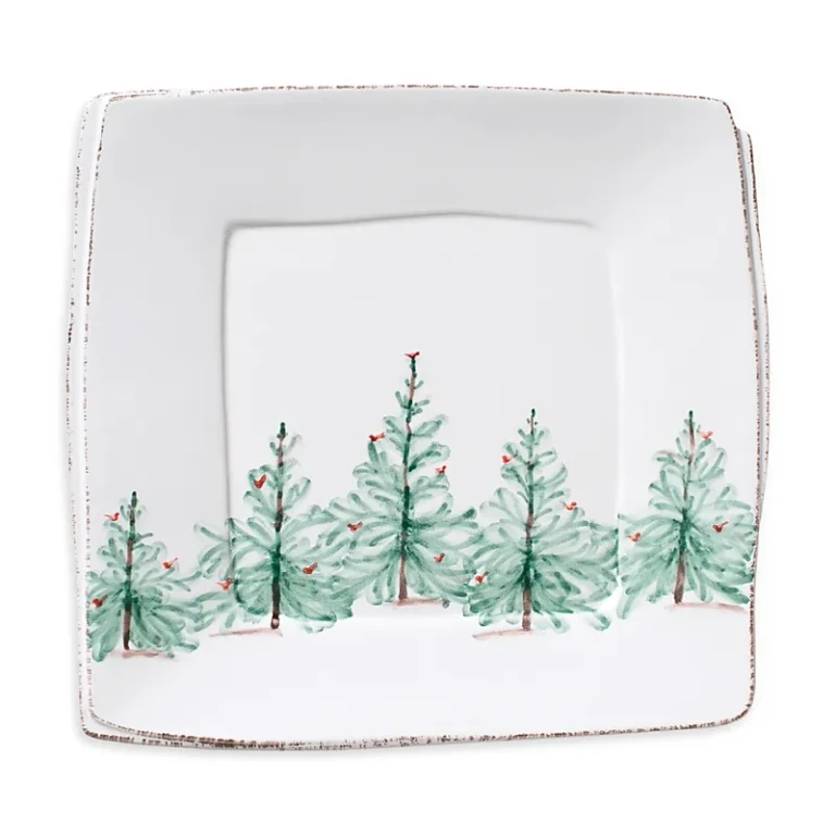 Vietri Melamine Lastra Holiday Square Platter