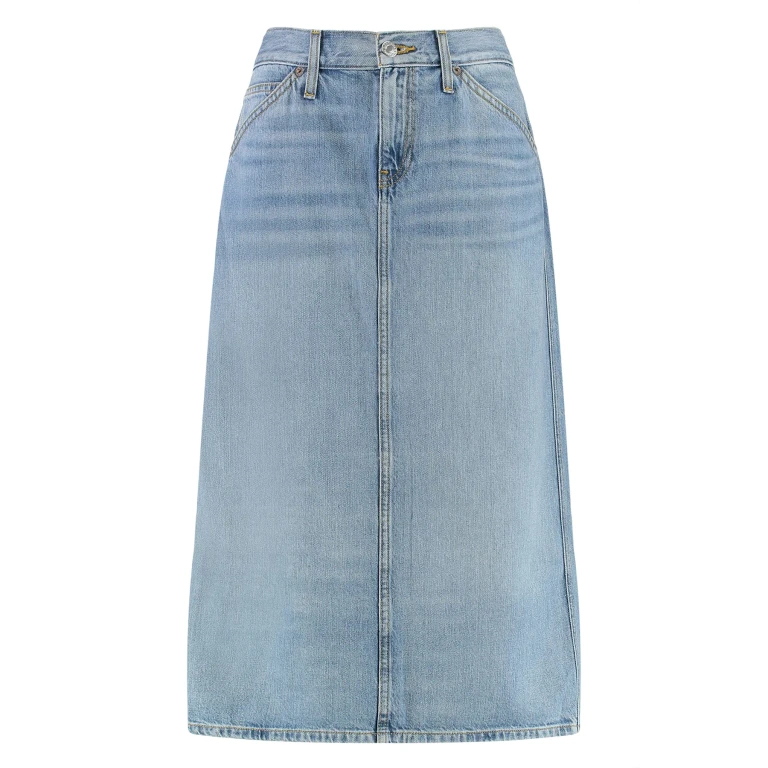 Courrèges 데님 서클 스커트