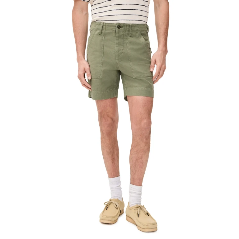 Filson Field Supply Shorts 6 Washed Fatigue Green 38