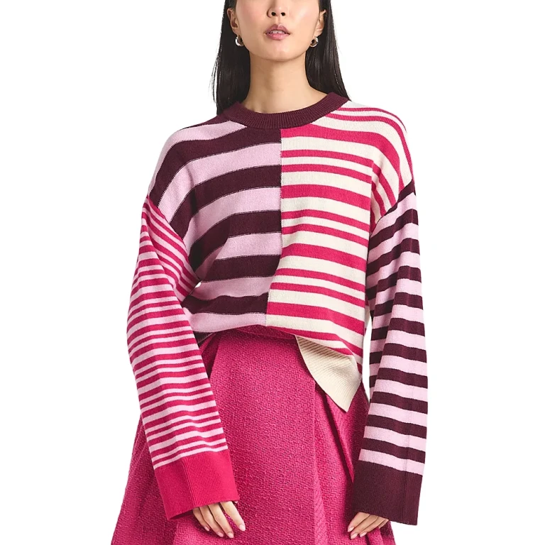 Derek Lam 10 Crosby Avalon Spliced Stripe Sweater