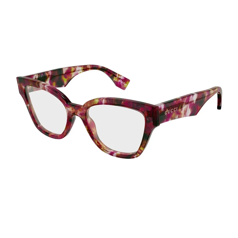 Gucci GG2008O Linea Re-Ace 002 Havana Red Rosso Recycled Acetate Occhiali Da Vista - Women