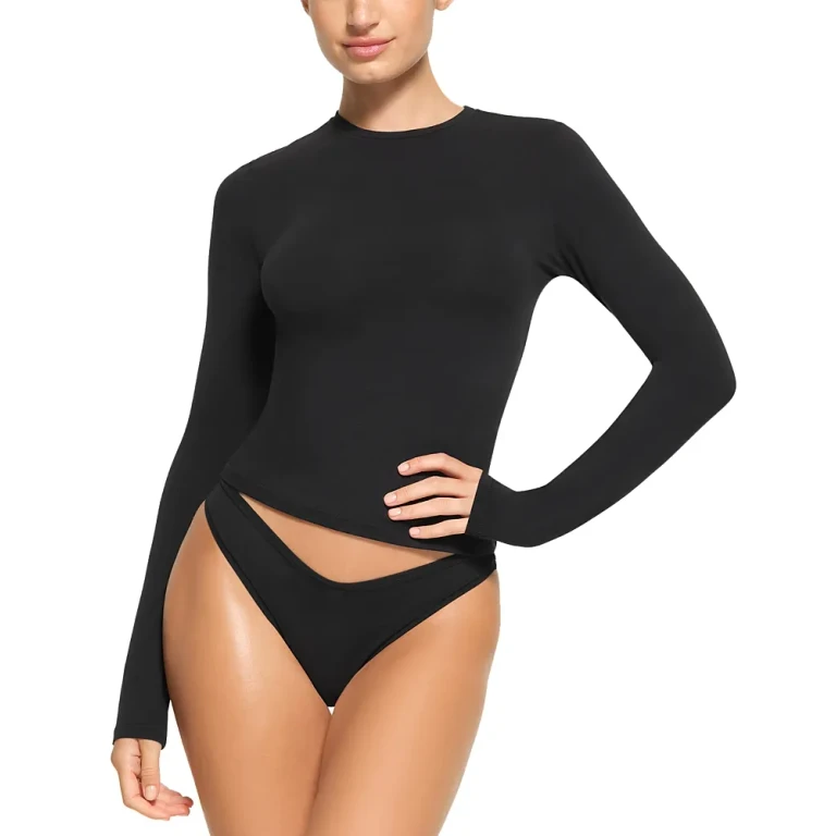 Skims Cotton Jersey Long Sleeve Tee