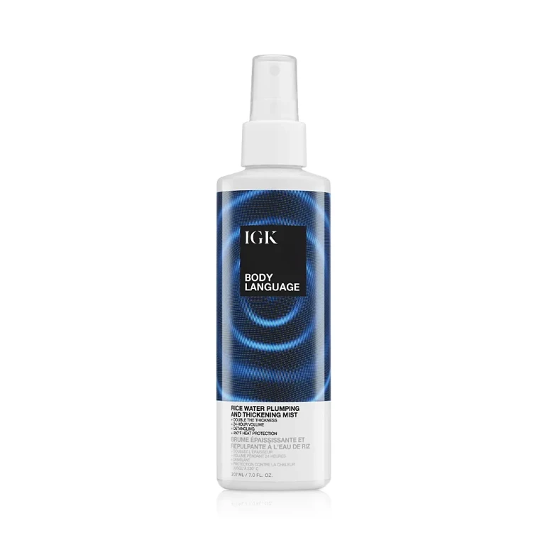 Igk Hair Body Language Rice Water Plumping & Thickening Mist 7 oz.