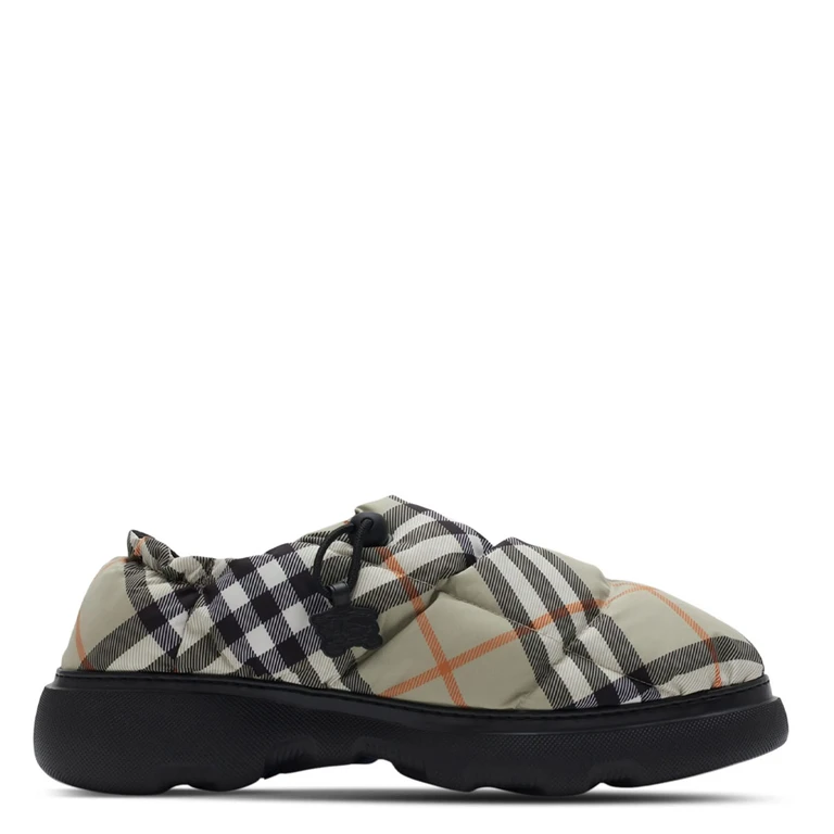 Burberry Pillow Checked Nylon Mules