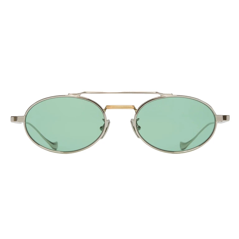 Cutler And Gross Ladbroke 1427 - Silver Gold Titanium Sunglasses - Women