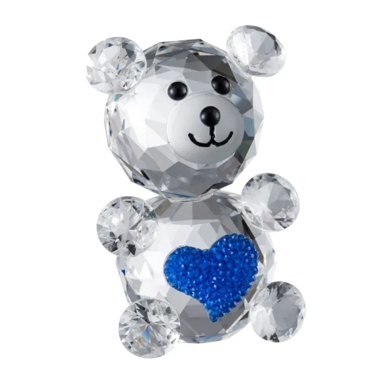 Galway Crystal Love Bear Blue