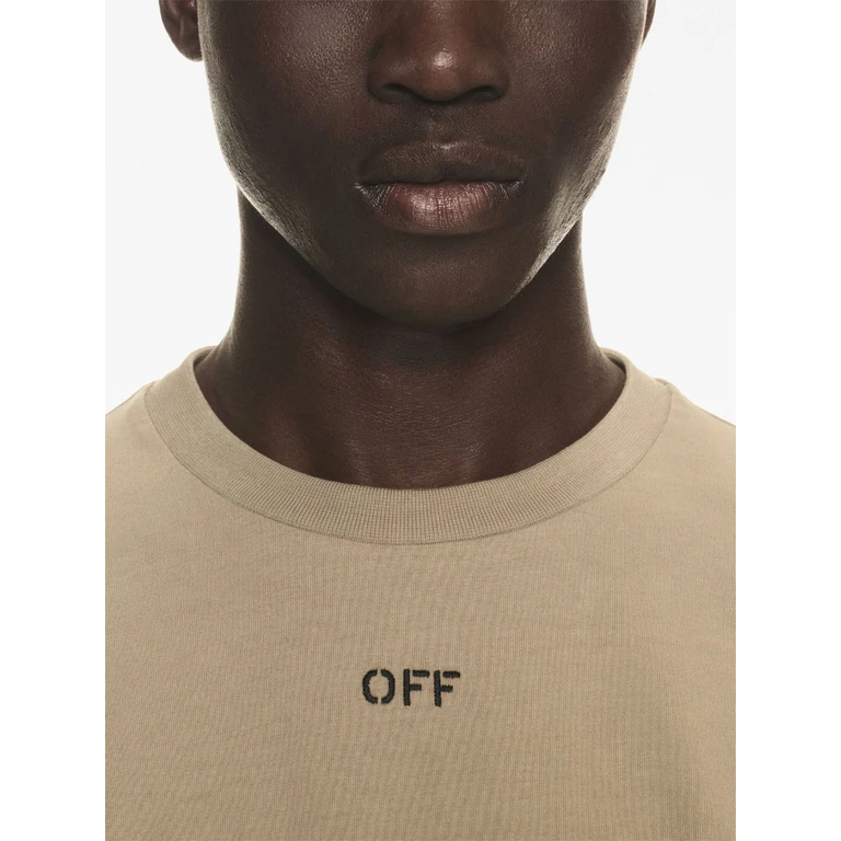 Off-White Off White T-shirts and Polos Beige Cotton - Men