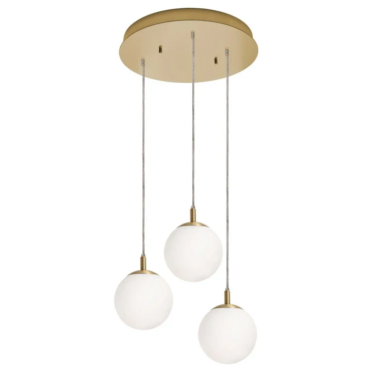 Loretto 3-Light Pendant in Satin Brass