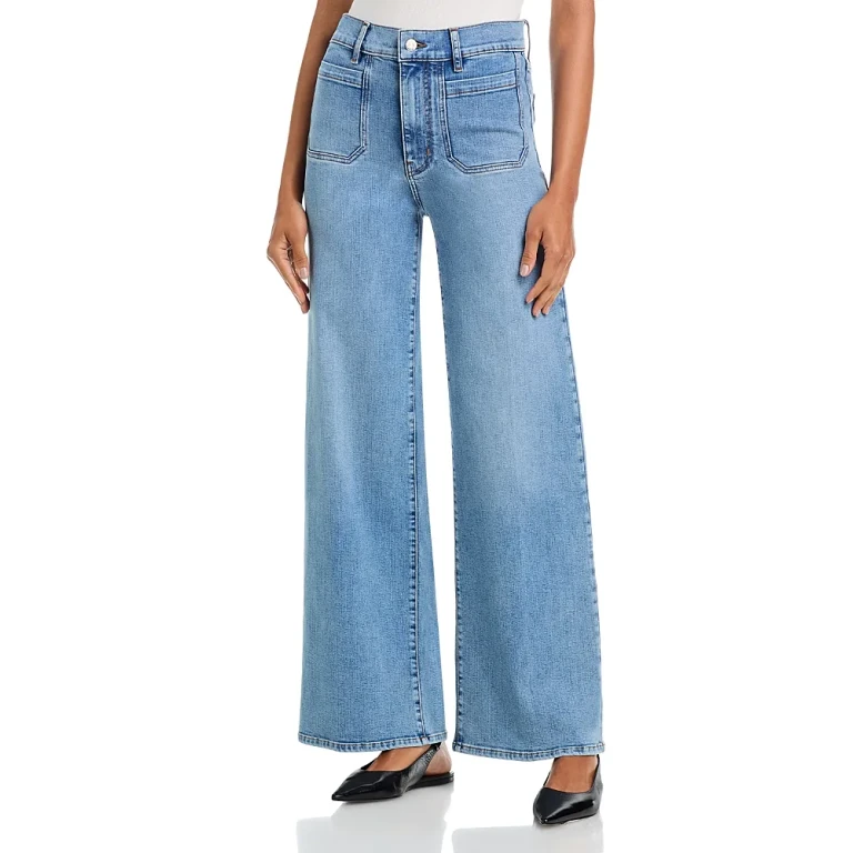 Frame Le Slim Palazzo Modernist Pocket Jeans in Loner