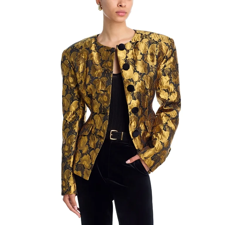 Wanda Metallic Jacquard Blazer