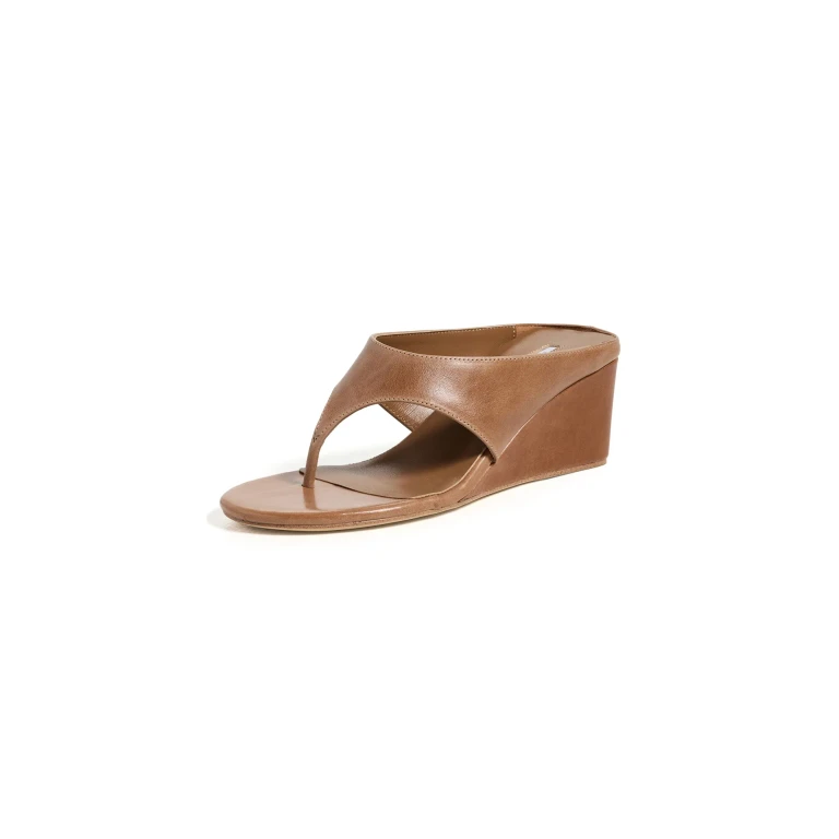 Tony Bianco Swift Thong Wedge Sandals Tan Vintage 6