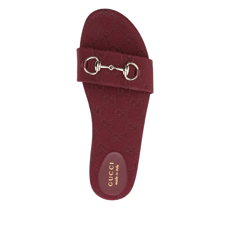 Gucci Sandals Camel Cotton Polyester - Women