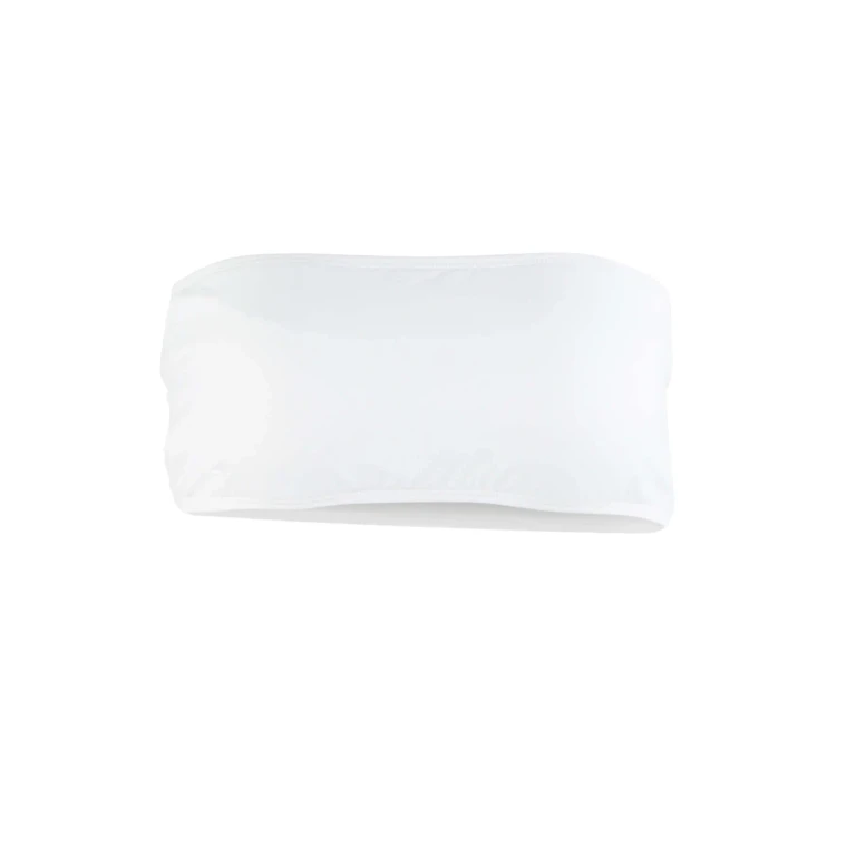 Giovanna Bandeau Bikini Top White