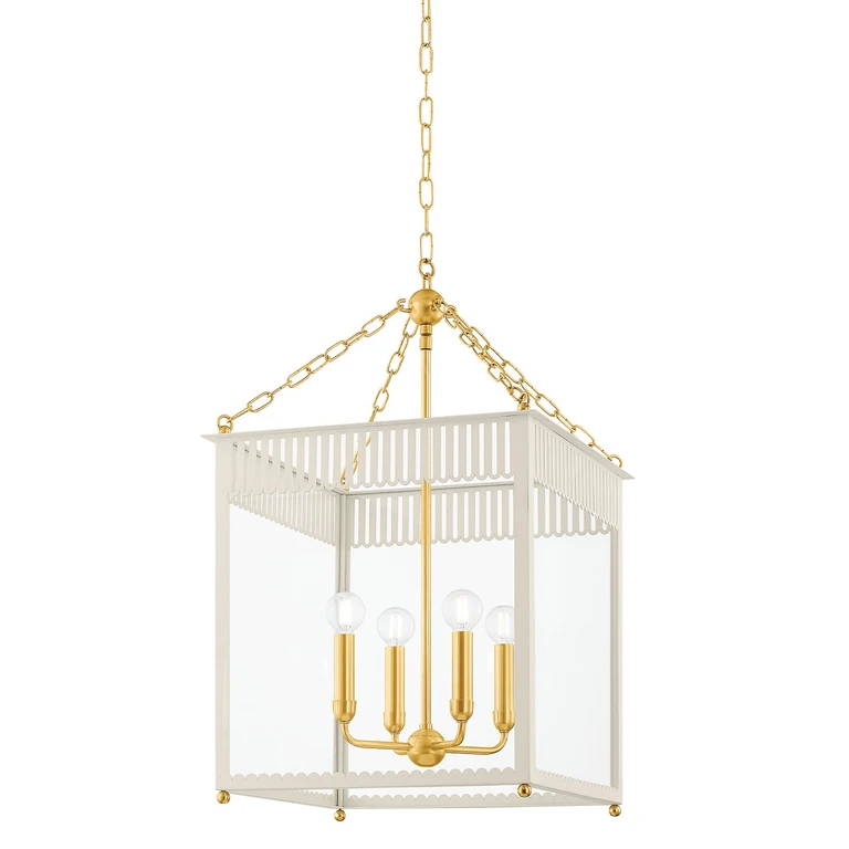 Aged Brass Lantern from the Rosalie Collection