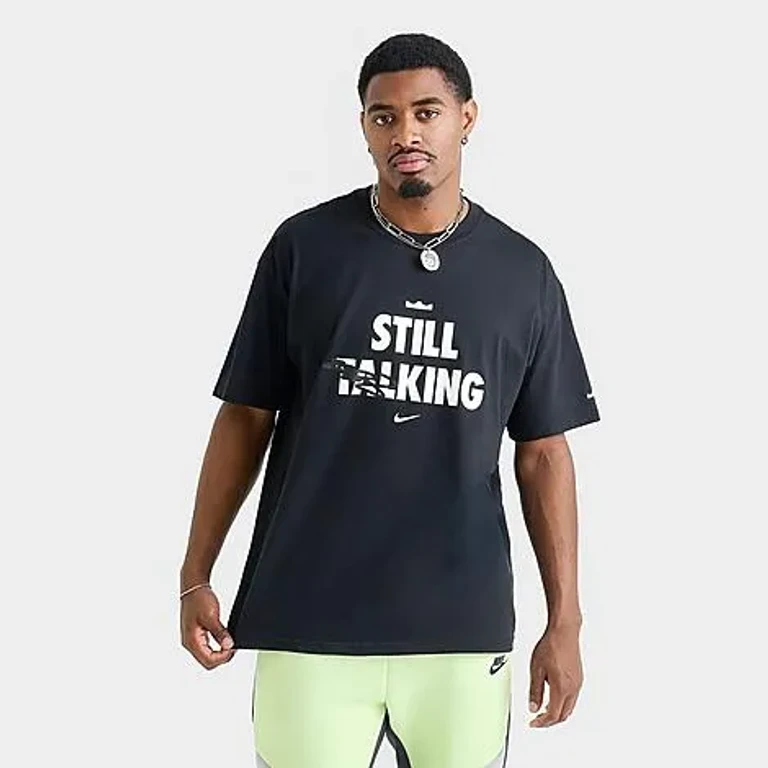 Men's LeBron Shut Up And Dribble T-Shirt in Off Noir Size: Small