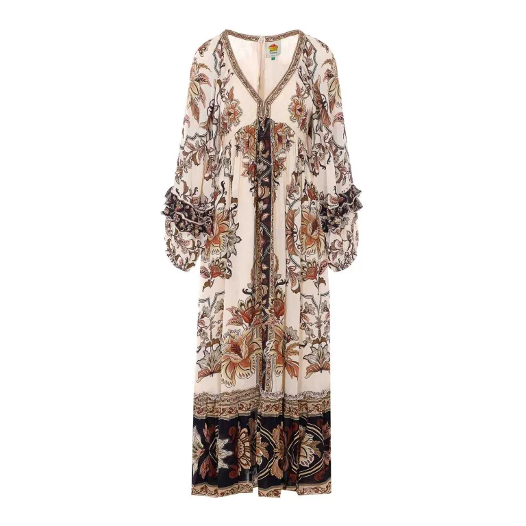 Farm Rio Maxi Robe - Beige
