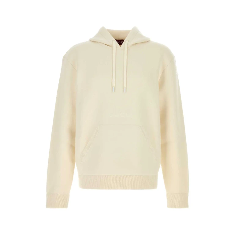 Gucci Ivory Stretch Wool Blend Sweatshirt