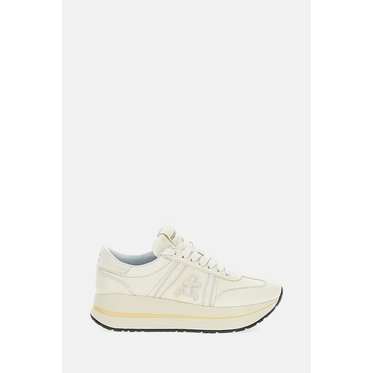 Premiata White Leather Bethcoin Sneakers