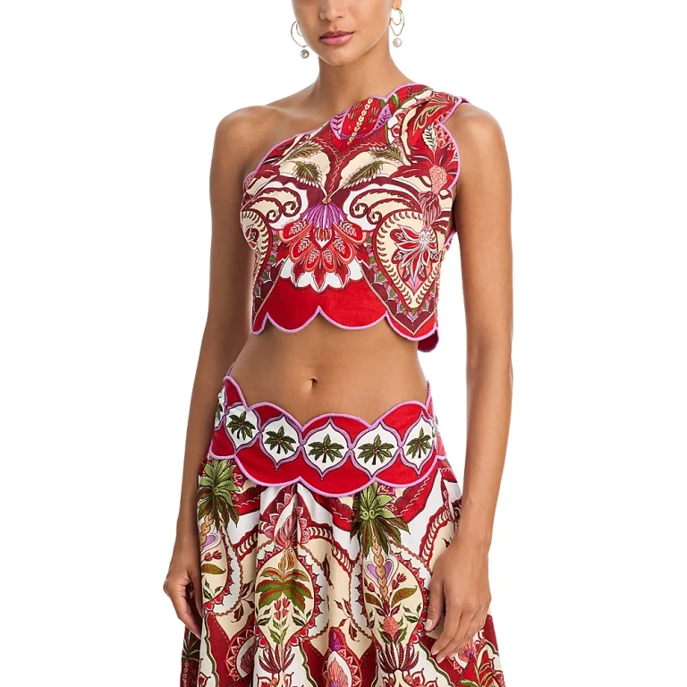 Farm Rio Odara One Shoulder Top