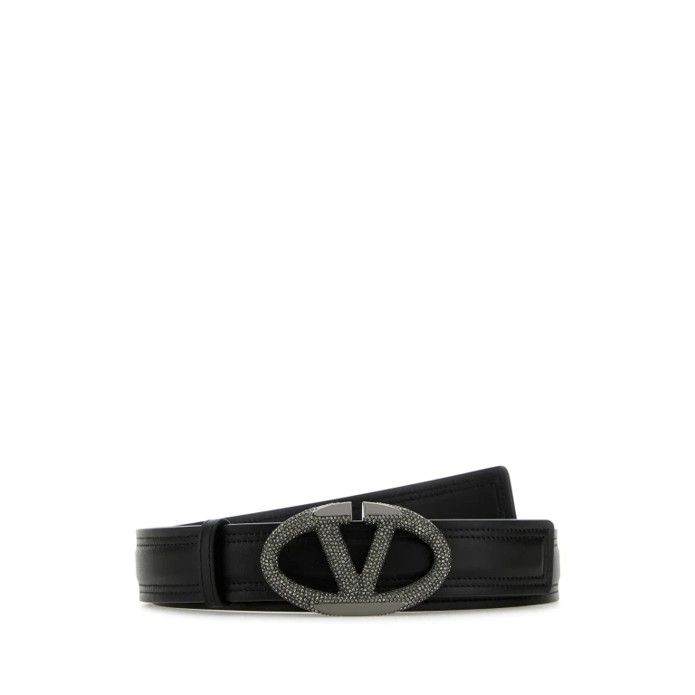 VALENTINO GARAVANI Vlogo Signature 皮革腰带 85
