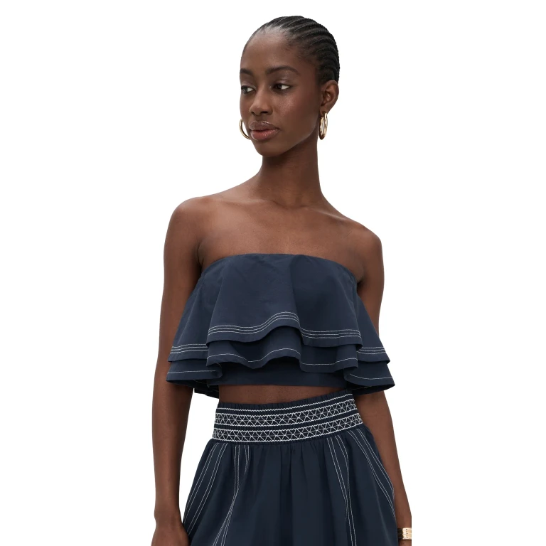 Ramy Brook Poppy Top Navy XXS