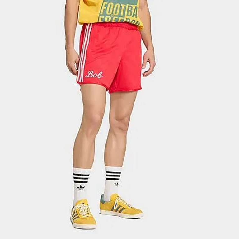 adidas Men's Originals x Bob Marley OG Shorts in Pure Ruby Size: XS