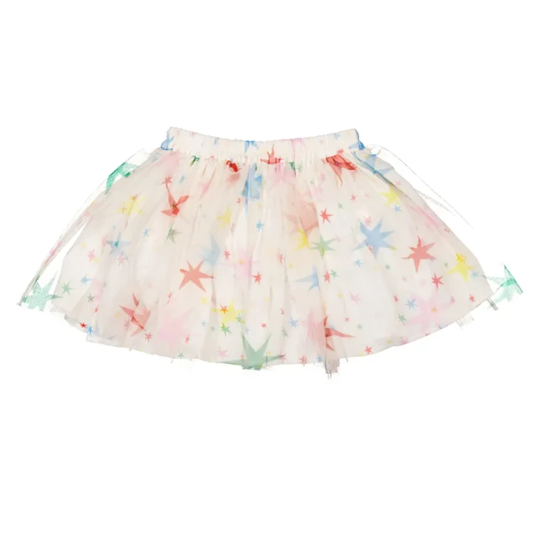 Stella McCartney Kids Multi Star Print Tulle Skirt