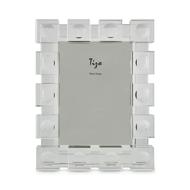 Tizo Clear Cubes Crystal Glass 4 x 6 Picture Frame