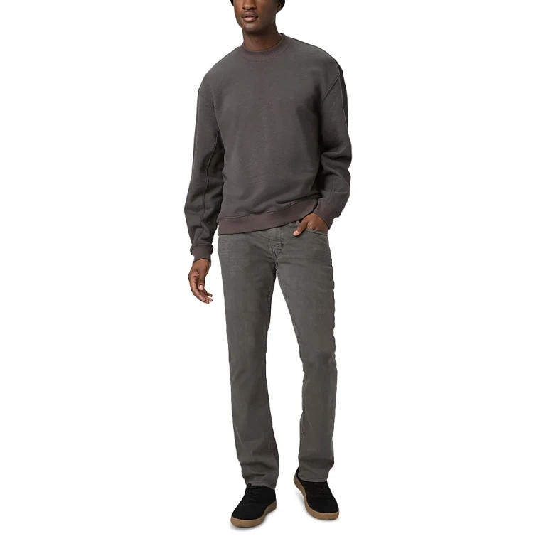 Paige Federal Slim Straight Jeans in Vintage Volcanic Ash