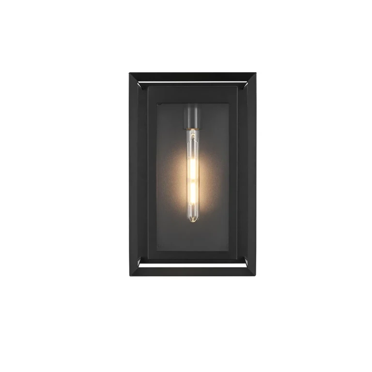 Black Outdoor Wall Sconce from the Etting Collection
