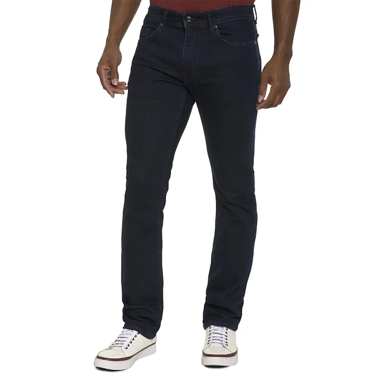 Robert Graham Dayne Relaxed Fit Straight Leg Jeans in Dark Indigo