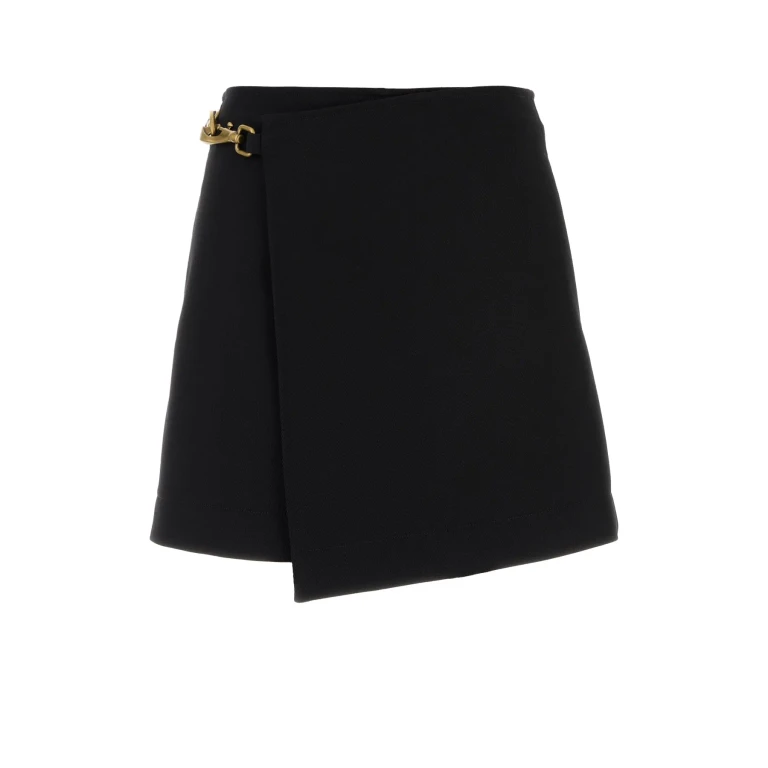Burberry Horse Clip Mini Wool Skirt