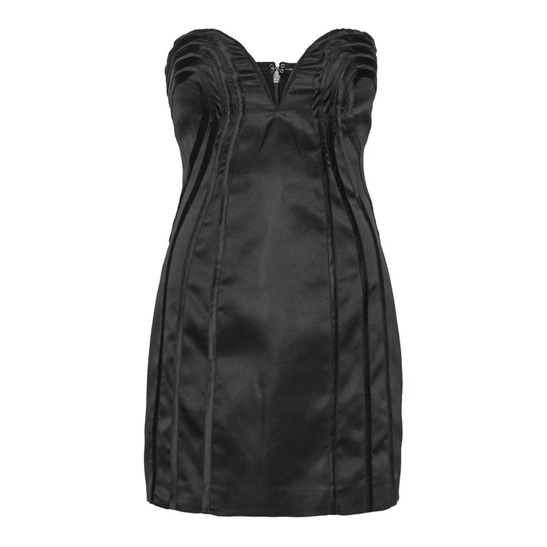 Rotate Birger Christensen Robe Au Genou - Noir