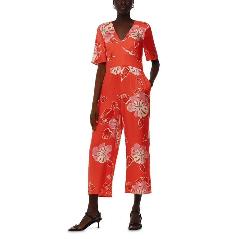 Whistles Hawaiian Print Aimee Jumpsuit
