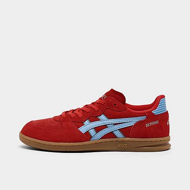 Women's ASICS Skyhand OG Casual Shoes in Electric Red/Harbor Size: 5.0