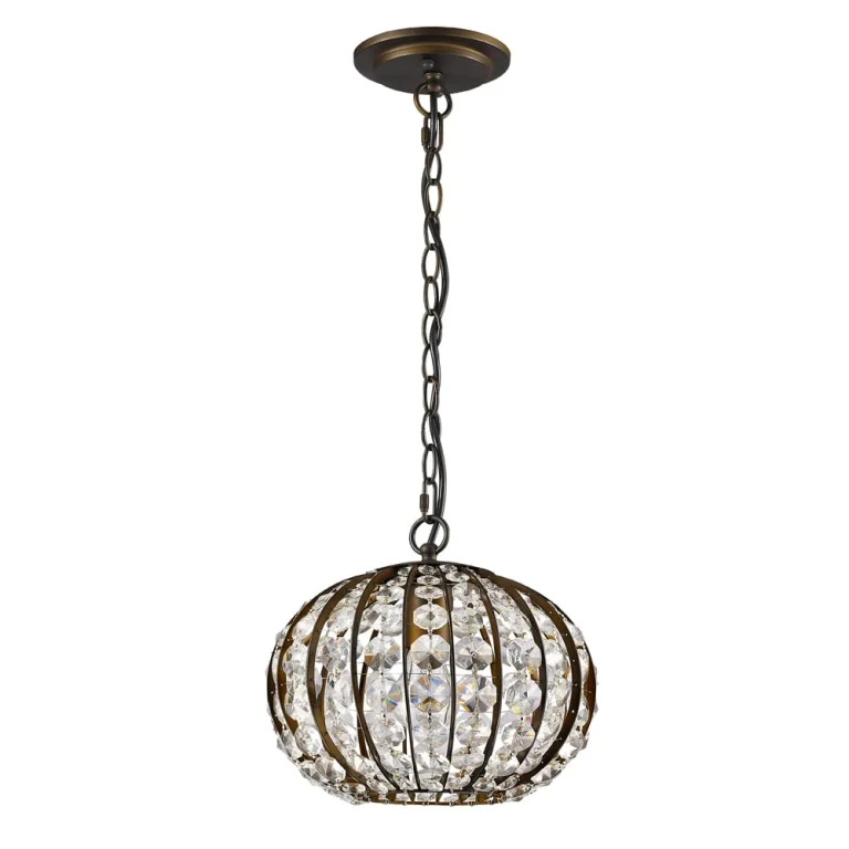 Oil Rubbed Bronze One Light Pendant from the Olivia Collection