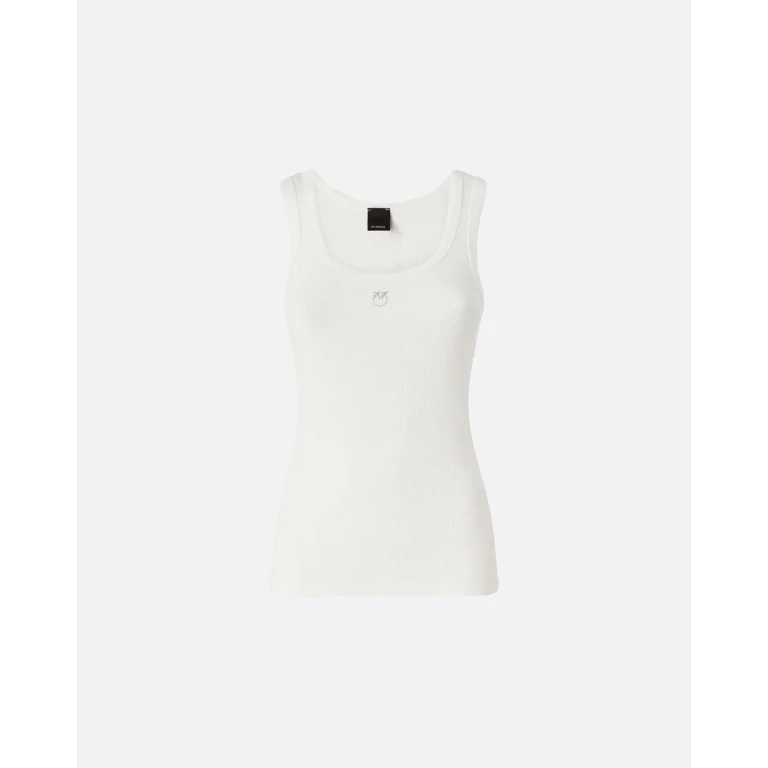 Pinko - Débardeur avec application dorée Love Birds - XS