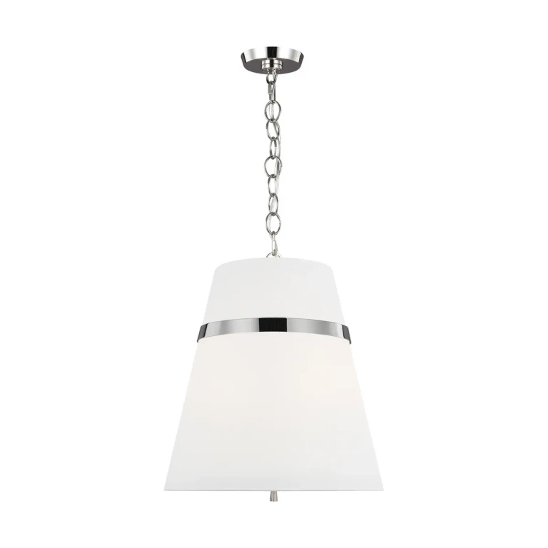 Cordtlandt 3-Light Pendant Light in Polished Nickel by Alexa Hampton