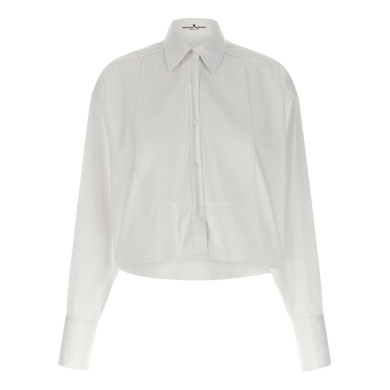 White Cotton Blouse - Women