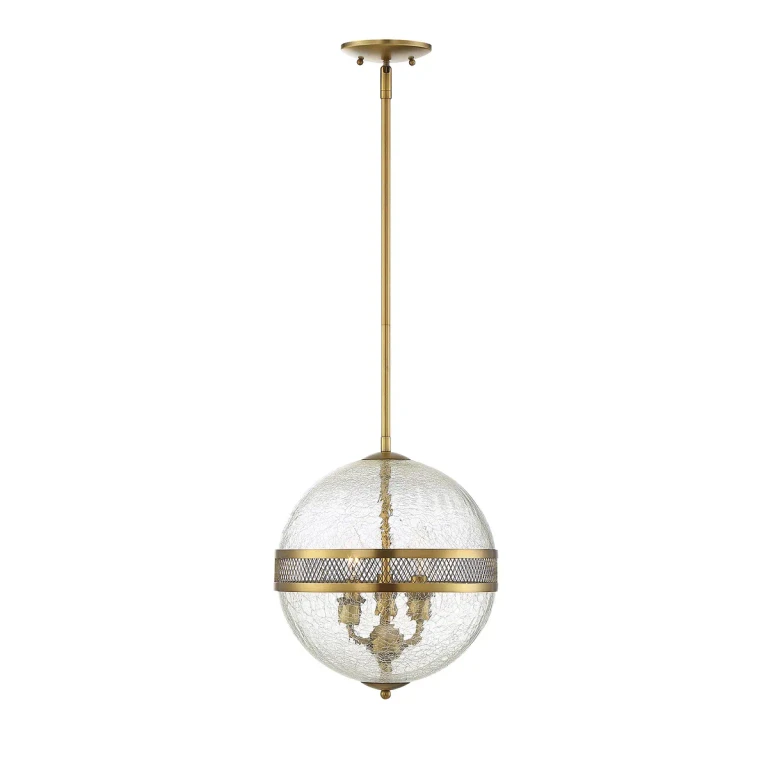 Savoy House Stirling 12" 3-Light Pendant in Warm Brass - 7-200-3-322