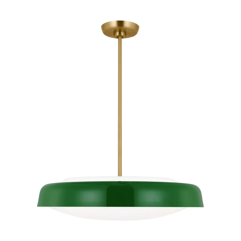Green Three Light Pendant from the Draper Collection