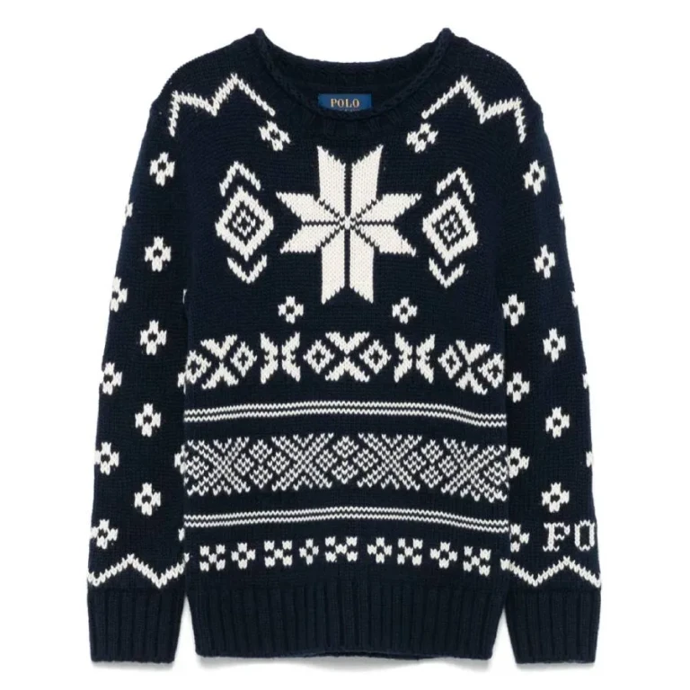 Polo Ralph Lauren Kids Snowflake Cotton-Blend Sweater