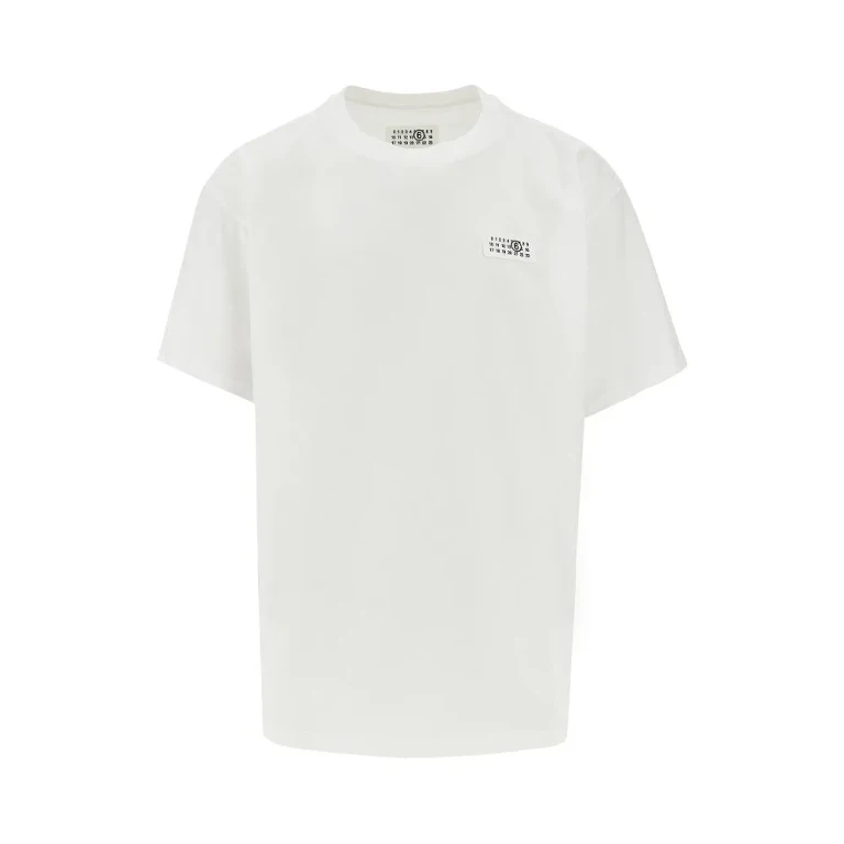 MM6 Trompe l'oeil print label T-shirt Heren S