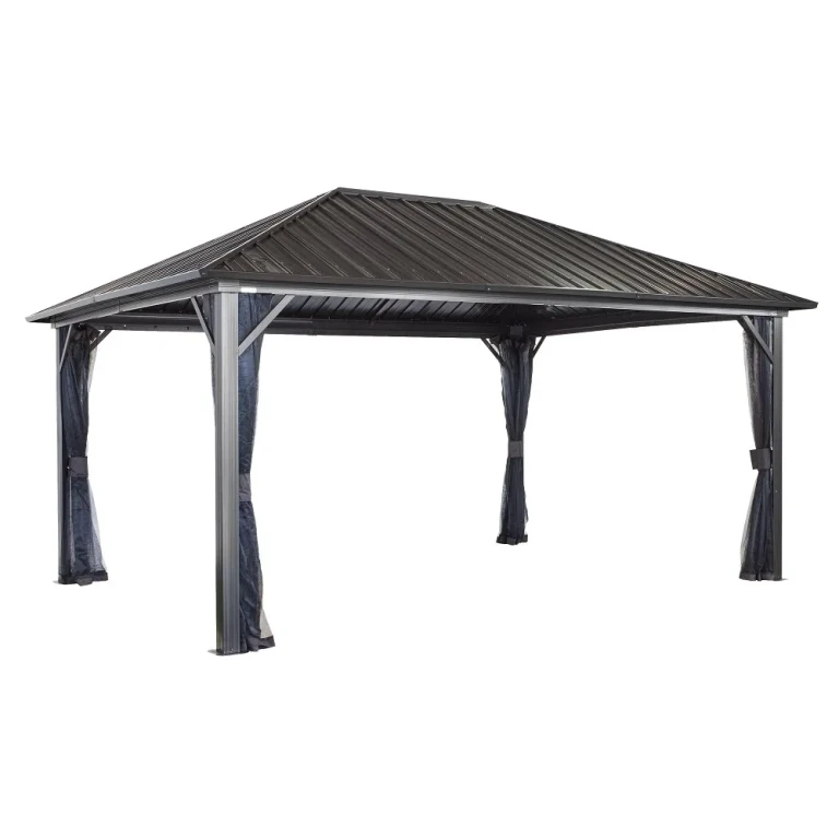 Sojag Genova 12 x 16 Dark Brown Gazebo